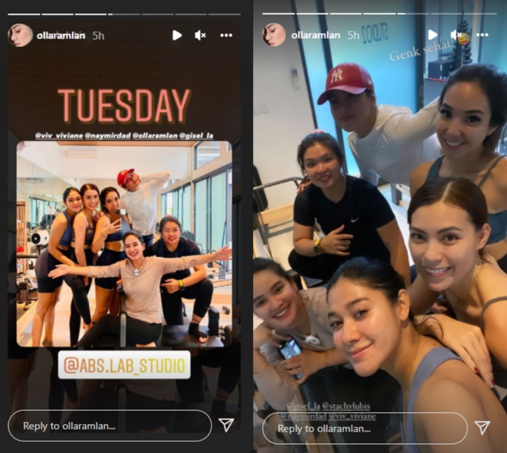 Nge-gym Bareng Geng Gisella Anastasia, Olla Ramlan Jad Sorotan Soal Gaya Hijab Terbuka