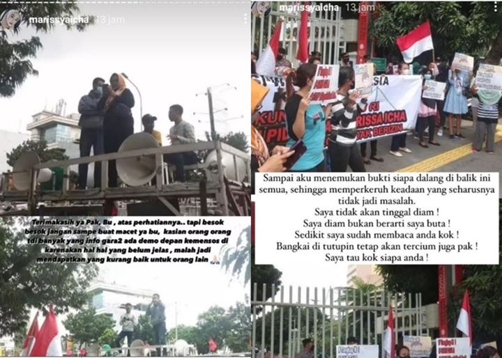 Cari Dalang Di Balik Demo Donasi Rumah Gala, Marissya Icha: Saya Tahu Kok Siapa Anda!