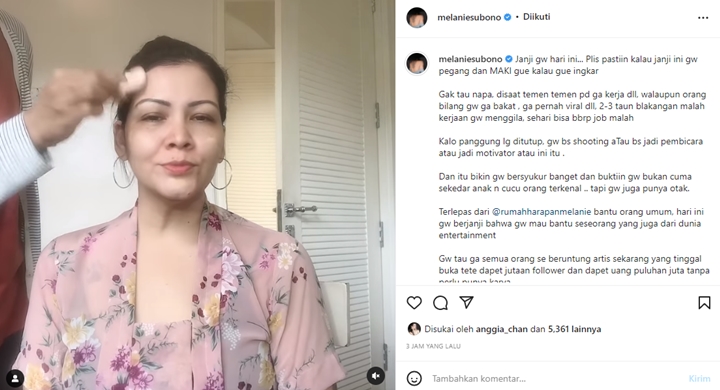 Dibilang Artis Gak Bakat, Melanie Subono \'Buktikan\' Terjun Langsung Bantu Pak Ogah