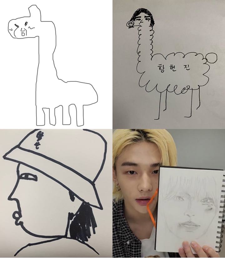 Ini Perbedaan Hasil Gambar Hyunjin dan Lee Know Stray Kids, Kocak Abis