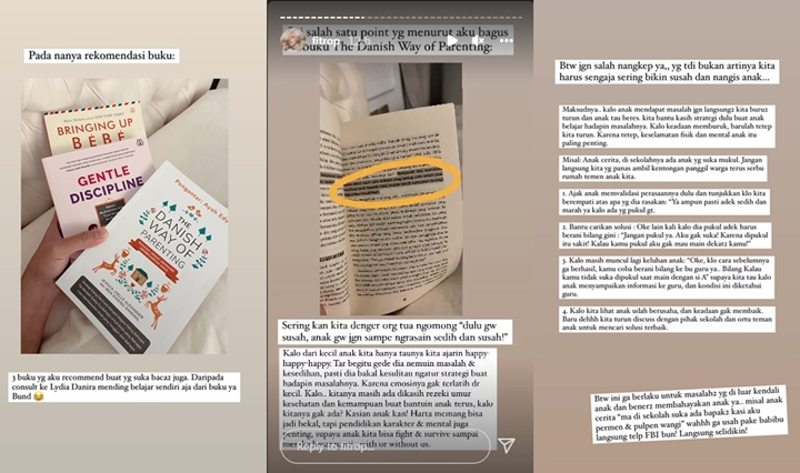 Biasakan Anak Atasi Kesulitan Sendiri, Fitri Tropica Punya Rekomendasi 3 Buku Parenting