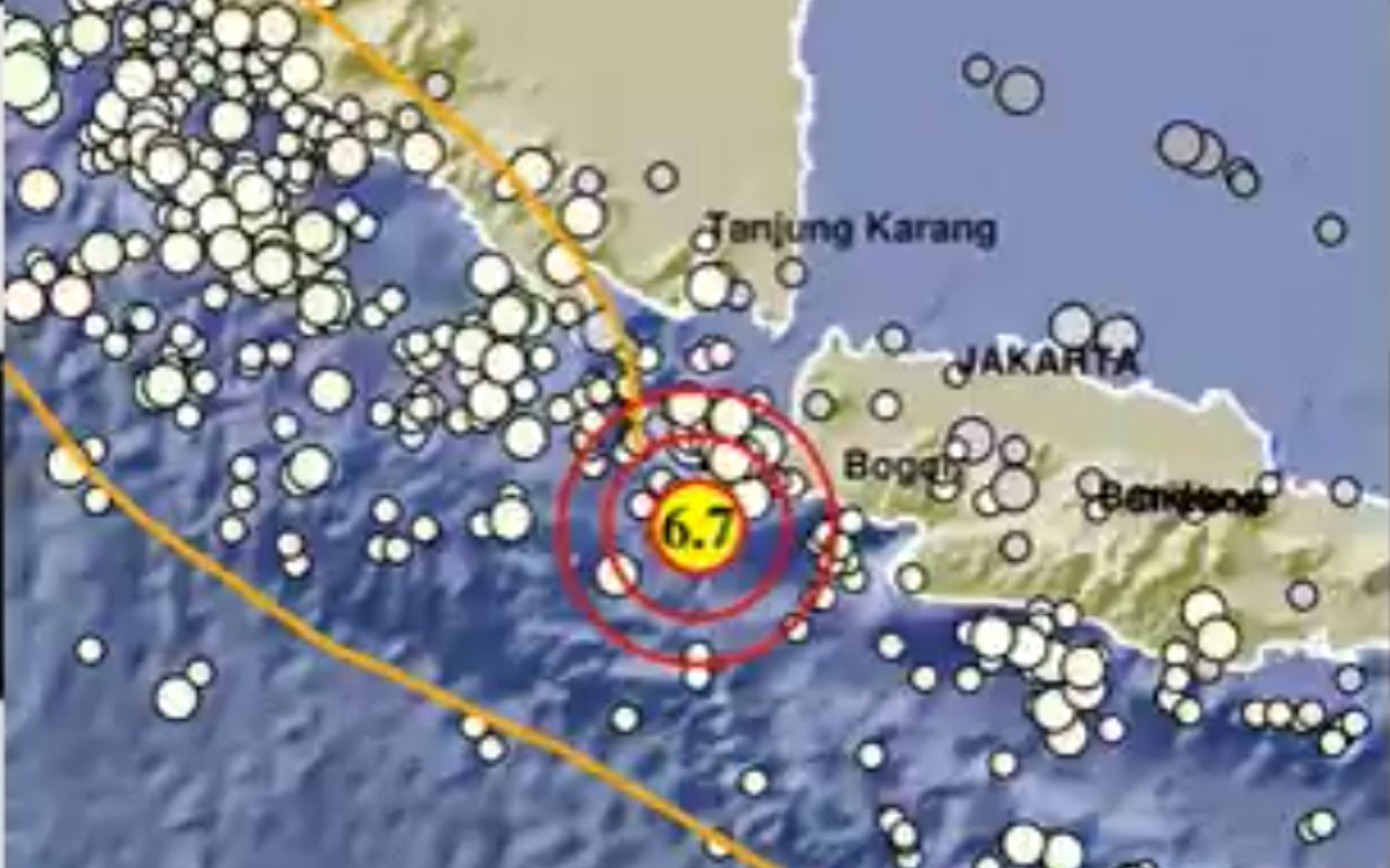 Gempa Bumi Magnitudo 6,7 Guncang Banten, BMKG Sebut Tak Berpotensi Tsunami