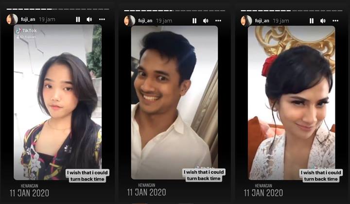 Tinggal Kenangan, Fuji Sendu Bagikan Lagi Video Lawas di Pernikahan Vanessa Angel-Bibi: Andai