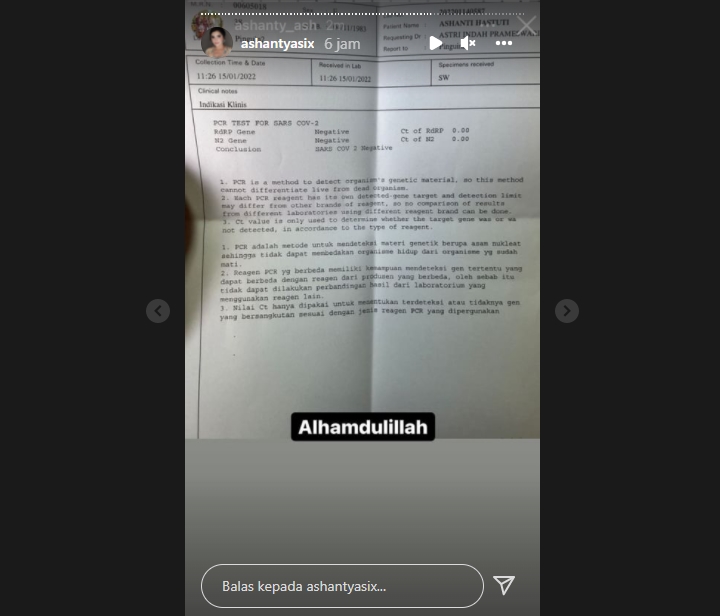 Kabarkan Sembuh dari Covid-19, Ashanty akan Selesai Karantina Besok?