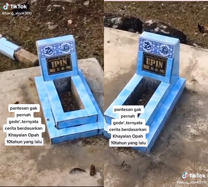 Viral Video Makam Upin dan Ipin, Benarkah Serial Kartunnya Dari Kisah Nyata?