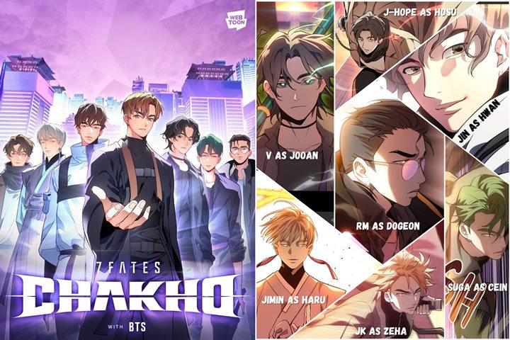 Karakter Webtoon \'7Fates: CHAKHO\' Dibilang Tak Mirip BTS