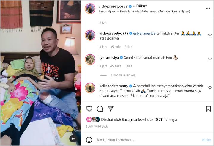 Ketus, Kalina Oktarani Pertanyakan Kedatangan Vicky Prasetyo ke Rumah Sang Ibu