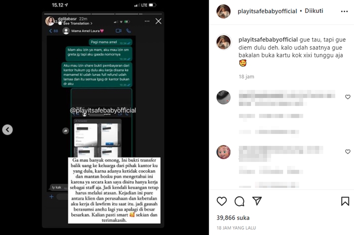 Laura Anna Disebut Telah Terima Refund dari Dalila Basr, Reaksi Sang Ibunda Disorot