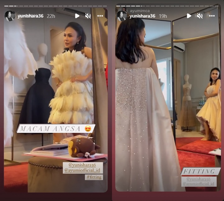 Yuni Shara Bak ABG Pakai Mini Dress Bulu Angsa, Penampakan Kaki Malah Bikin Salfok
