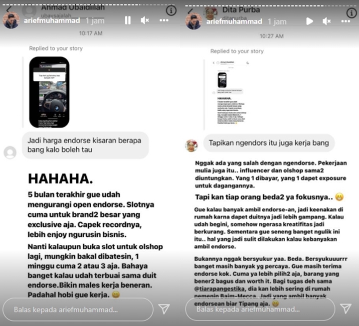 Arief Muhammad Batasi Terima Endorse, Blak-blakan Jawab \'Bahaya\'