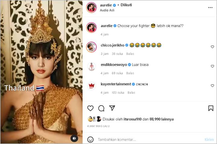 Aurelie Moeremans Bikin Nama Lisa BLACKPINK Heboh Disebut-sebut Saat Ikutan ‘Nasionality Challenge