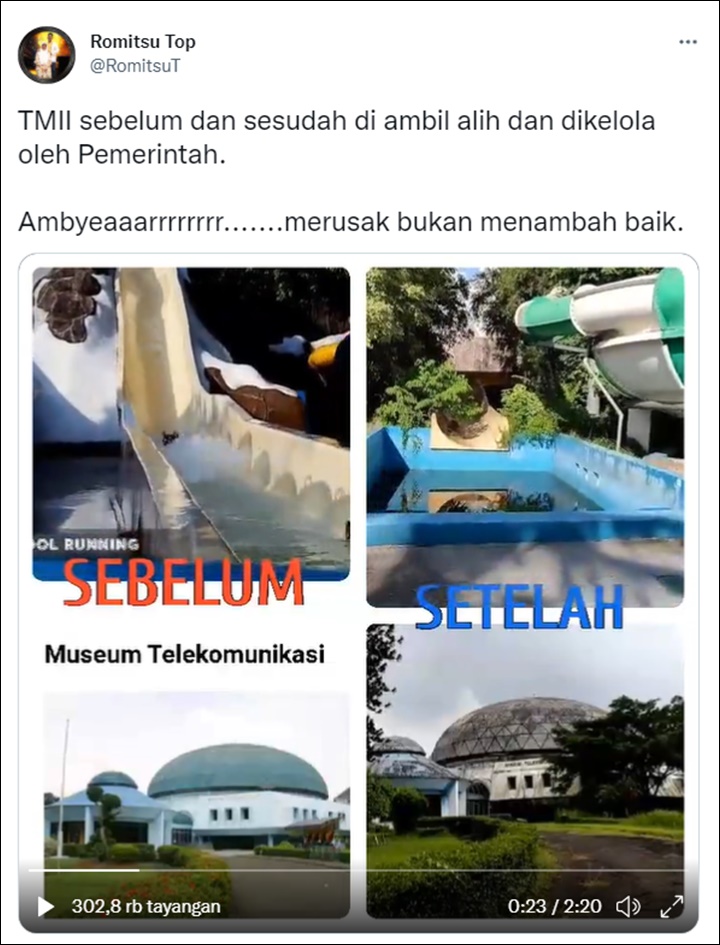 Kondisi TMII