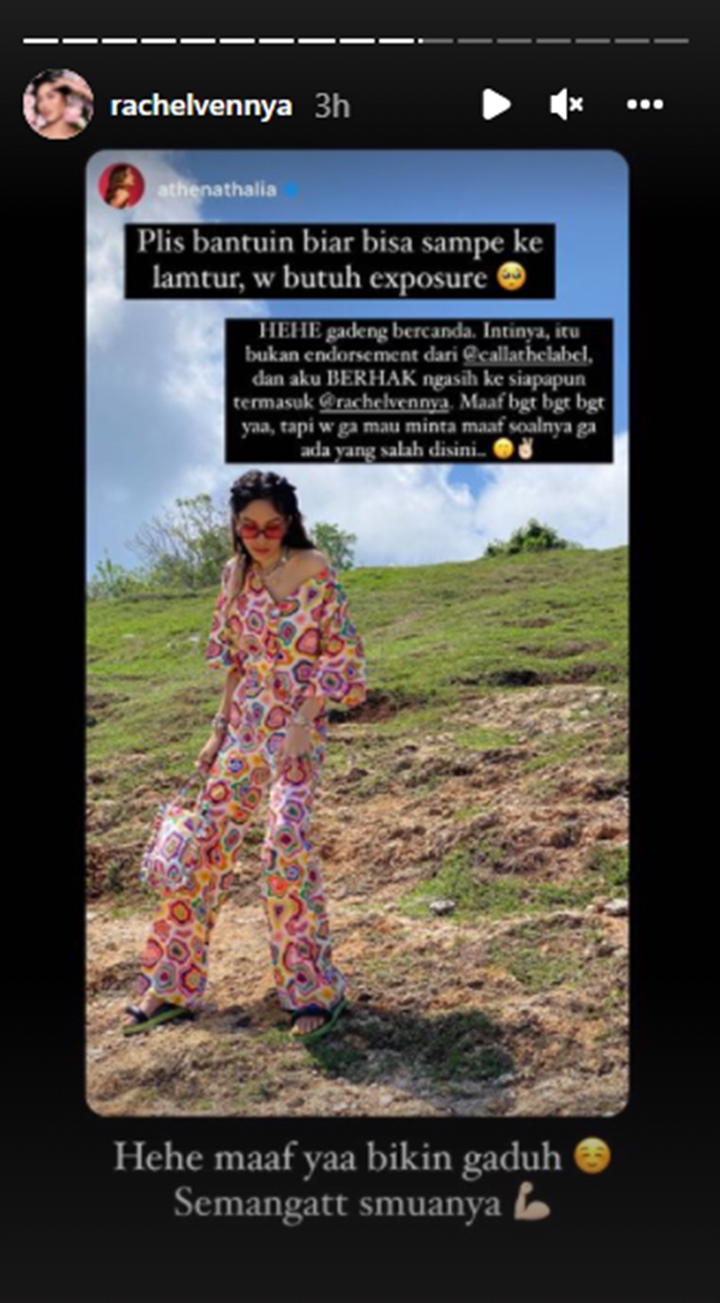 Rachel Vennya Minta Maaf Bikin Gaduh, Penjelasan Sahabat Soal Endorse Justru Picu Kontroversi