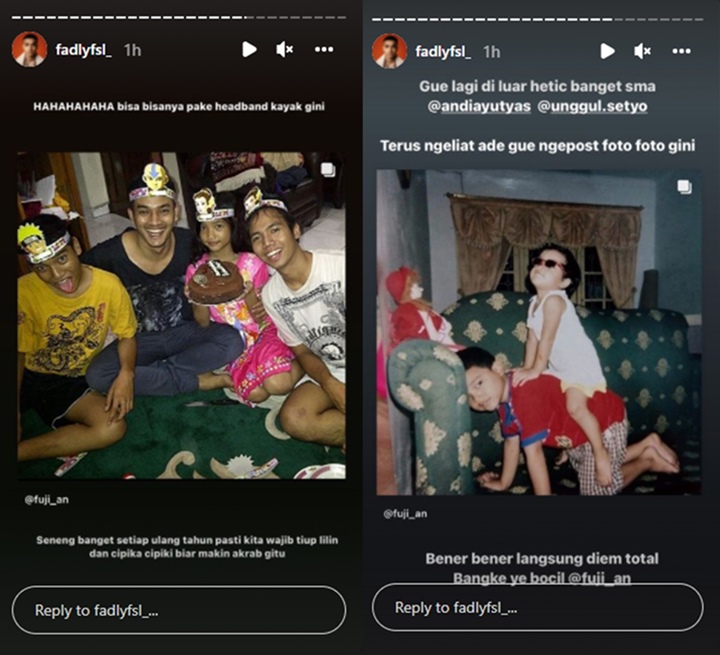  Sibling Goals, Fadly Langsung \'Hibur\' Fuji yang Mendadak Mellow Pamer Koleksi Foto Jadul