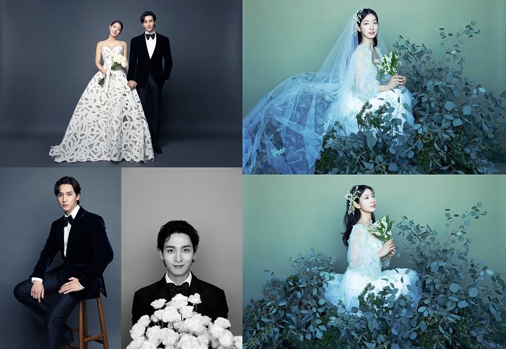Park Shin Hye dan Choi Tae Joon Bagai Putri dan Pangeran di Foto Pernikahan Resmi