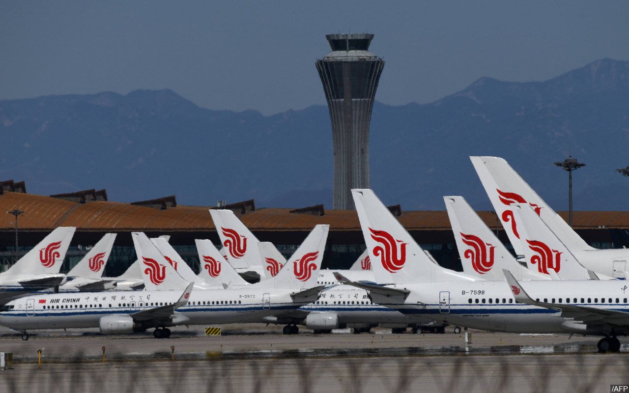 'Balas' Kebijakan COVID-19 Beijing, AS Tangguhkan 44 Penerbangan Maskapai Tiongkok