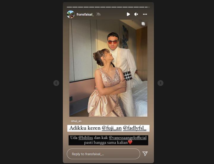 Frans Faisal Sebut Vanessa Angel dan Bibi Andriansyah Akan Bangga Pada Fuji-Fadly