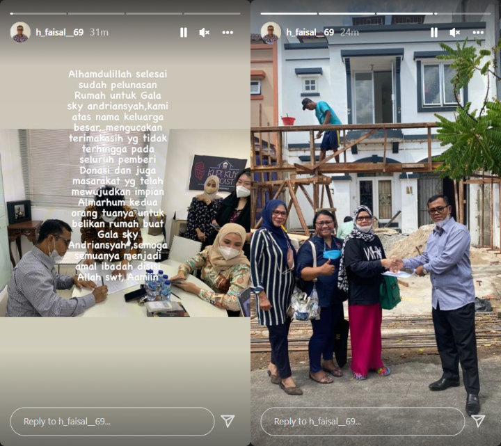 H. Faisal Urus Pelunasan Rumah Gala Sky, Sampaikan Pesan ini ke Pemberi Donasi