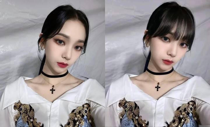 Visual Karina aespa Pakai Poni