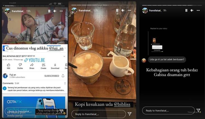 Frans Faisal Ditanya Perasaan Soal Fuji dan Fadly Lebih Banyak Bareng Berdua, Balas Telak https://ww