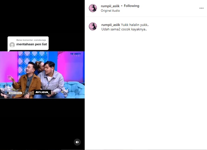 Aksi Ayu Ting Ting Tiup Telinga Ivan Gunawan Bikin Heboh, Ramai Didesak Segera Nikah