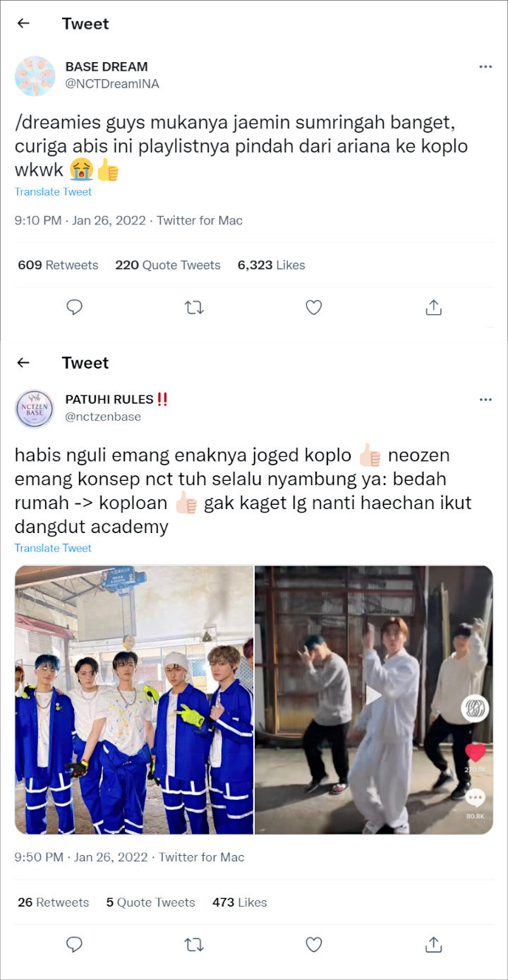Reaksi Netizen NCT Dream Joget Koplo 1