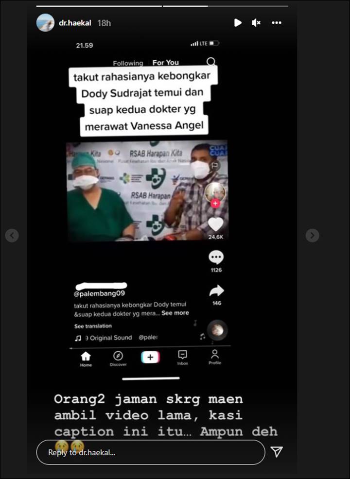 Jejak Digital Milano Lubis Peluk Bibi Andriansyah, Dokter Kandungan Vanessa Angel Muncul-Topik Pagi