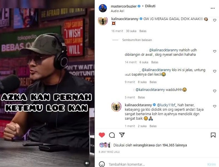 Deddy Corbuzier Ngaku Gagal Didik Anak di Depan Vicky Prasetyo, Kalina Oktarani Bereaksi