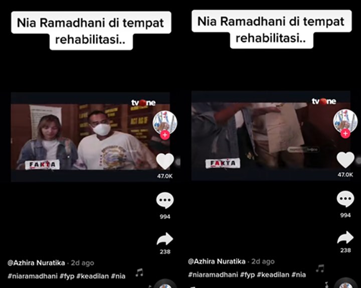 Beredar Video Aktivitas Nia Ramadhani dan Suami Saat Jalani Rehabilitasi