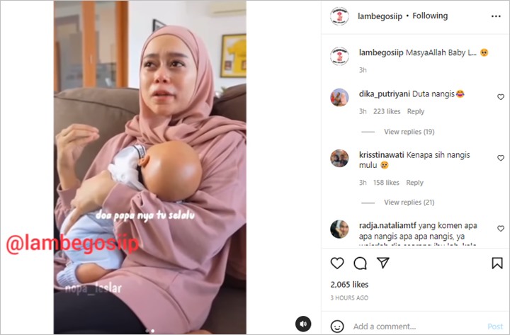 Lesty Kejora Nangis