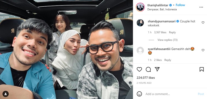 Fuji dan Thariq Halilintar Pose Nempel Sampai Dijuluki Couple Hot, Netter Ngadu ke H. Faisal