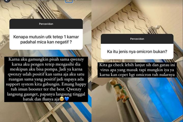 Kesha Ratuliu Ungkap Alasan Masih Tidur Sekamar dengan Suami dan Anaknya yang Positif COVID-19
