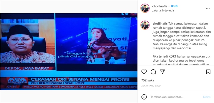 Ketua Komisi Dakwah MUI Buka Suara Terkait Ceramah Oki Setiana Dewi Dianggap Normalisasi KDRT