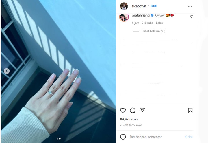 Bintang Emon Lamar Kekasih Cantik, Reaksi Arafah Rianti Curi Perhatian