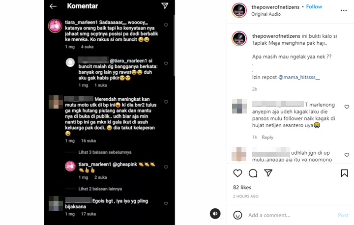 Tiara Marleen Blak-blakan Ledek H. Faisal Rakus Pancing Amarah Netter, Banjir Doa Ini