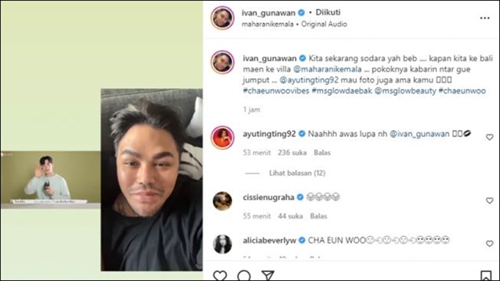 Ivan Gunawan Bocorkan Cha Eunwoo Jadi BA Produk Kecantikan Ini, Ayu Ting Ting Histeris