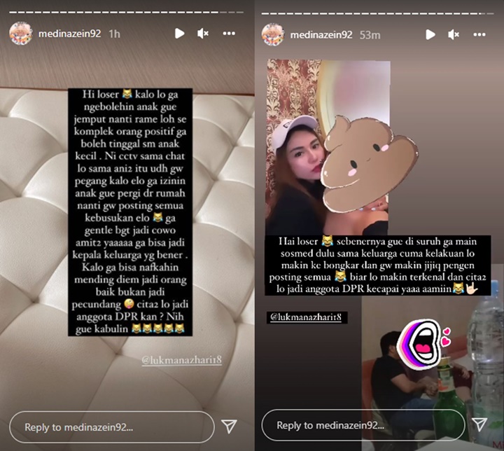 Dilarang Ketemu Anak, Medina Zein Naik Pitam Hingga Ancam Lukman Azhari
