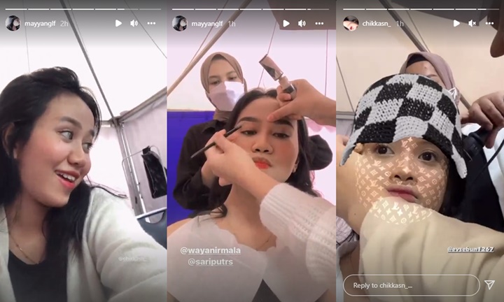 Kiss Awards 2022: Mayang dan Chika Pamer Momen di Belakang Panggung, Kostum Ikut Disorot