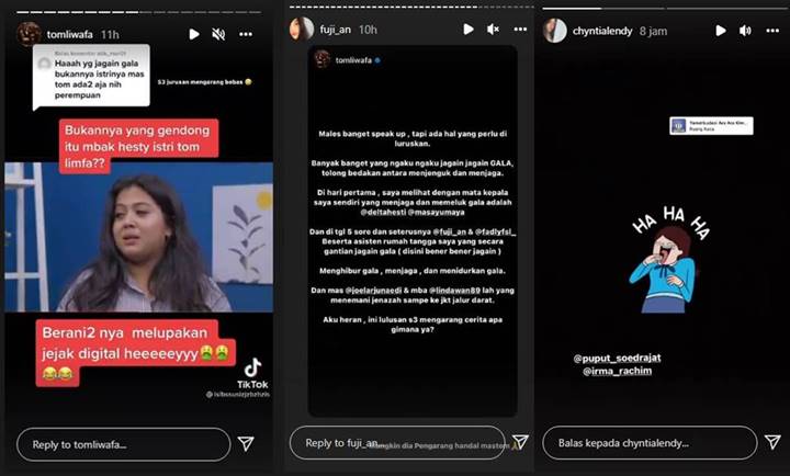 1. Tom Liwafa dan Fuji Sindir Tukang Bohong, Reaksi Sepupu Vanessa Angel Nyelekit?