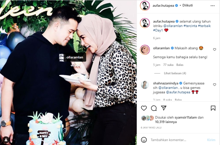 Aufar Hutapea Panggil \'Istriku\', Olla Ramlan Malah Sapa dengan Sebutan ini Bikin Kepo