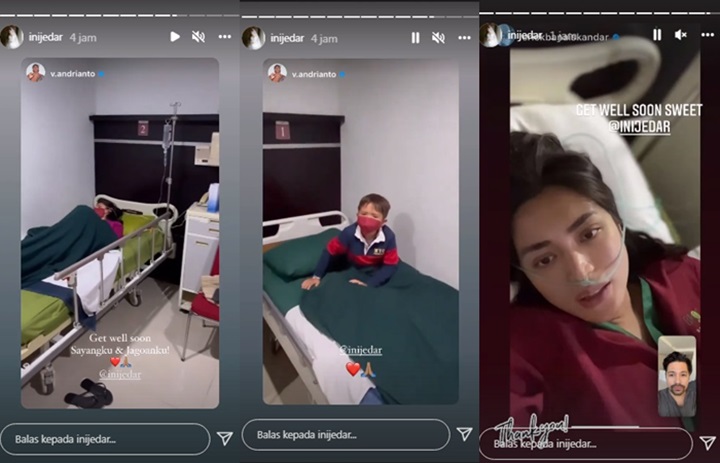 Sempat Terpisah, Jessica Iskandar dan El Barack Sama-sama Terkapar Lemas di Rumah Sakit
