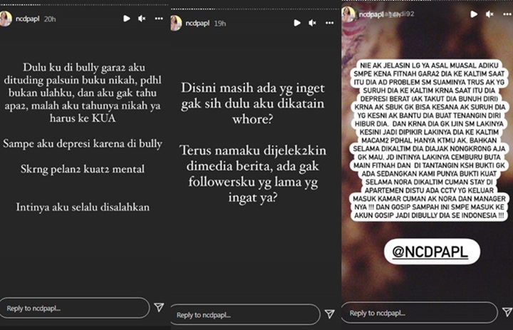 Nora Alexandra Kenang Masa Depresi Saat Dituding Aliff Ali Pelacur