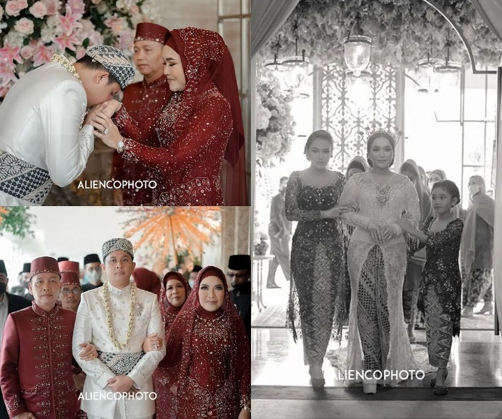Momen mempelai memasuki ruangan