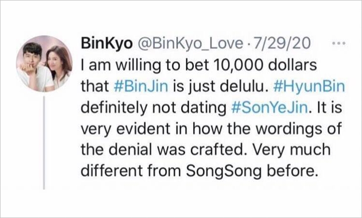 Viral Cuitan Kontroversial Soal Hyun Bin dan Son Ye Jin, Penulisnya Fans Song Hye Kyo?
