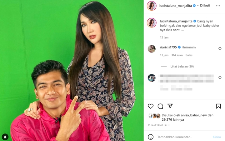 \'Mesra\' dengan Teuku Ryan, Lucinta Luna Lamar Jadi Babysitter Ria Ricis
