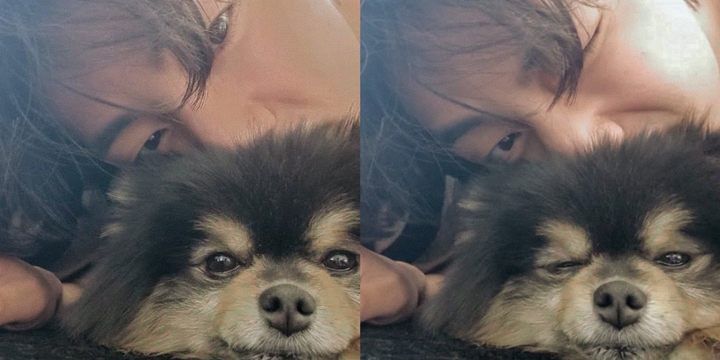 Pulih dari COVID-19, V BTS Pamer Potret Uwu Bareng Kesayangan