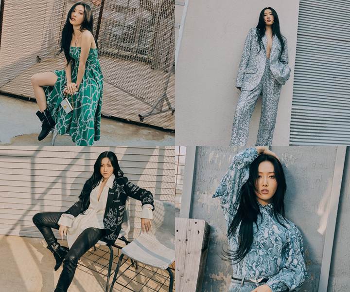Keren Parah, Hwasa MAMAMOO Tampilkan Aura Nge-Rock Sekaligus Feminin di Pemotretan Baru