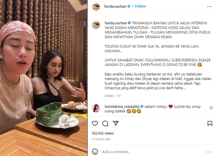 Farida Nurhan Geram Anak Ikut Kena Bully Gara-Gara Baju Seksi
