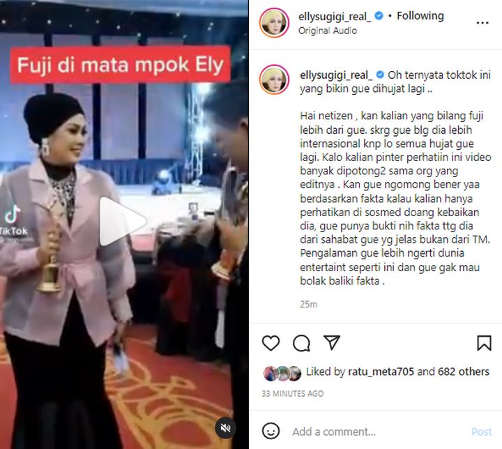 Ely Sugigi Sindir Fuji Lagi?