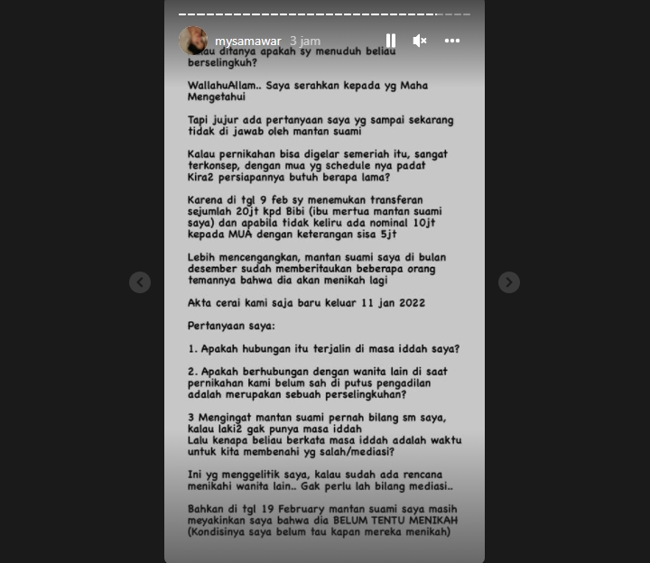 Mawar AFI Belum Yakin Soal Perselingkuhan, Mantan Suami Sempat Janji Tidak akan Menikah Lagi?